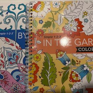 Amazon Floral Coloring Journal - Blue and Orange 2 brand new coloring books.